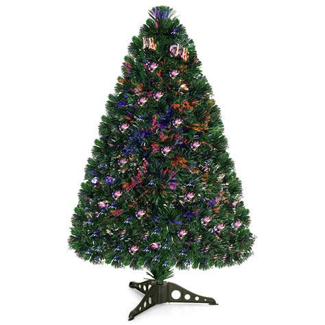 Buy Costway 3Ft Pre Lit Fiber Optic PVC Christmas Tree Tabletop Plastic