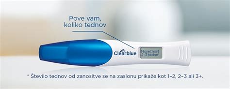 Digitalni Test Nose Nosti Clearblue Z Indikatorjem Tednov