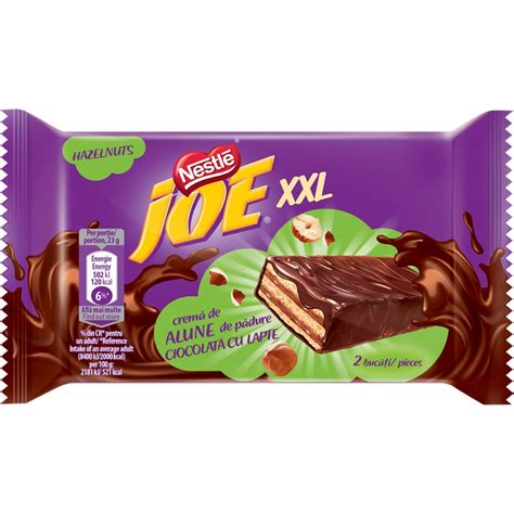 Joe XXL Napolitana Cu Crema De Alune Invelite In Ciocolata Cu Lapte