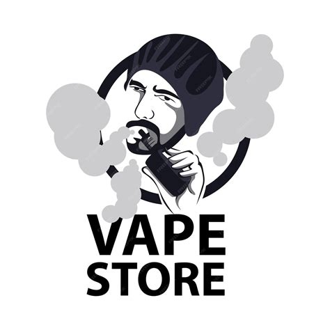 Premium Vector Vape Store With Silhouette Design Style