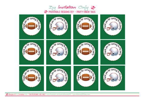 Free Football Party Printables From By Invitation Only Diy Catch My Party