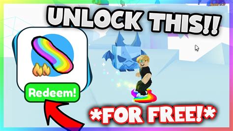 Get Rainbow Hoverboard For Free In Pet Simulator X Roblox Youtube