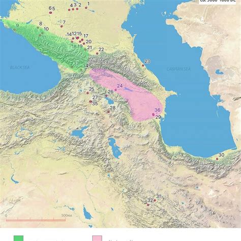 A Map Of Ancient Dna Samples Showing Caucasus Hunter Gatherer Genetic