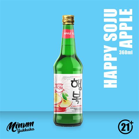 Happy Soju Apple 360ml Minum Yuk Kaka