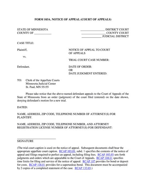 Appeal Form Minnesota Fill Out Sign Online Dochub