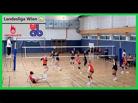 Volleyball Damen Hotvolleys Vs Uab Youtube