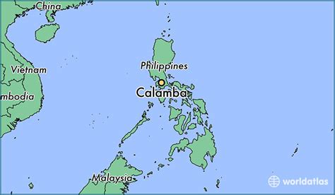 Where Is Calamba The Philippines Calamba Calabarzon Map