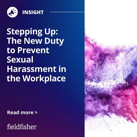 Stepping Up The New Duty To Prevent Sexual Harassment In The Workplace