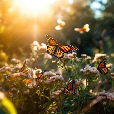 Premium AI Image | Monarch Butterflies Migration