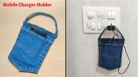 Diy Mobile Charger Holder From Clothes Youtube