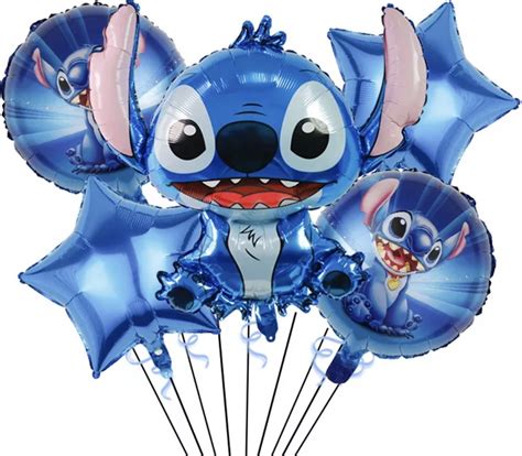 Stitch Ballonnen Lilo And Stitch 5 Stuks Folieballon Zonder