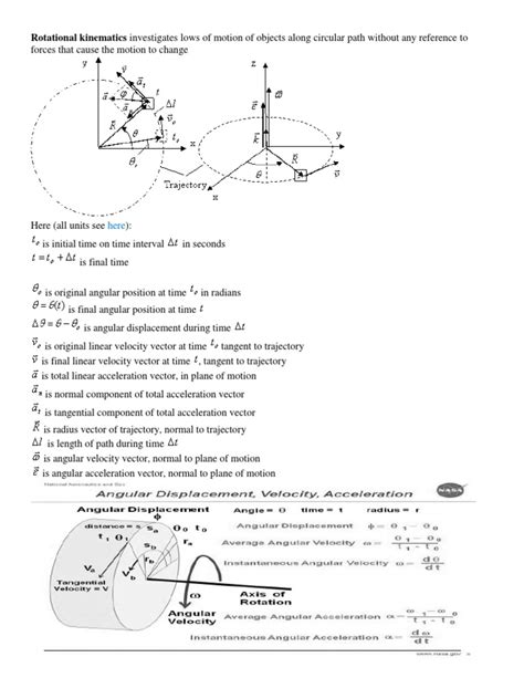 Rotational Kinematics Investigates Lows of Motion of Objects Along ...