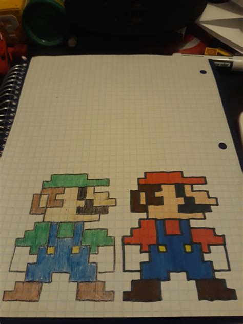 Pixel Mario and Luigi by SBMArts on DeviantArt