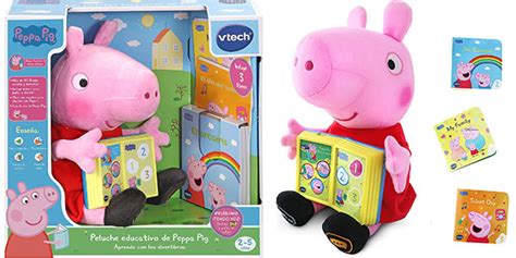 Chollo Peluche Interactivo Peppa Pig Aprende Con Los Diverlibros De