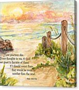 Beach Post Sunrise Psalm 139 Painting By Janis Lee Colon Pixels