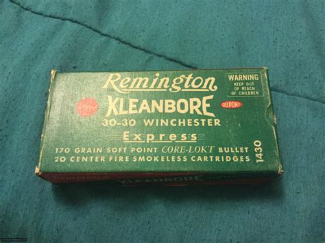 Remington Kleanbore 30 30 Winchester 170 Grain Soft Point