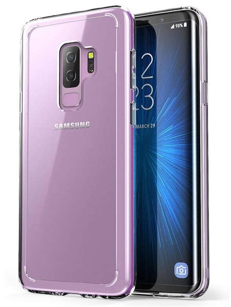 Samsung Galaxy S9 Plus Slim Armor Hybrid Case With Card Holder In Gray