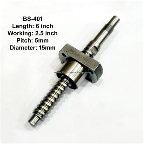 X Cnc Ball Screw With Nut Mm Pitch Inch Working And Inch Length