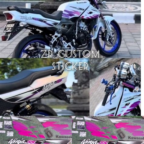 Jual Sticker Striping Ninja Ss Custom Gradasi Transparan Uv Maxdecall