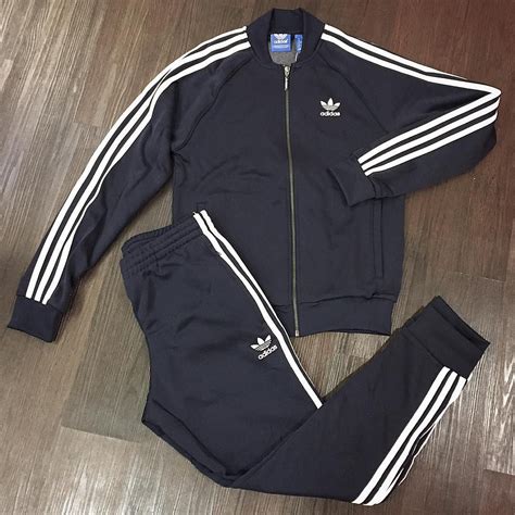 The Full Adidas Originals Sst Tracksuit Is Available Online In Navy And