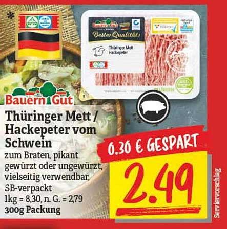 Bauern Gut Th Ringer Mett Hackepeter Vom Schwein Angebot Bei Np