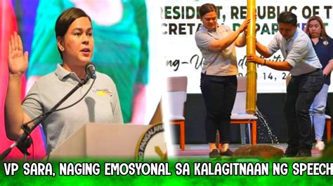 NAGING EMOSYONAL SA SPEECH UNITEAM VP SARA DUTERTE DDS YouTube