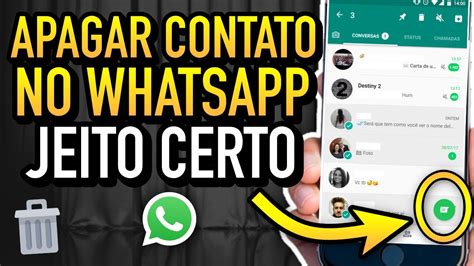 Como EXCLUIR CONTATOS Do WHATSAPP Em 1 MINUTO JEITO CERTO PASSO A