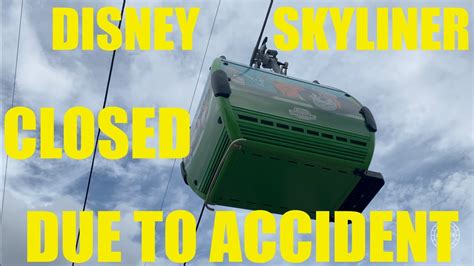 Disney Skyliner Now Closed Until Further Notice Due To Accident Walt Disney World 2019 Youtube