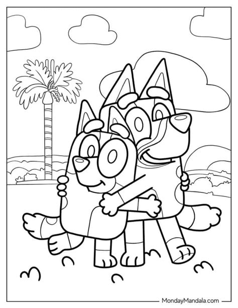 36 Bluey Coloring Pages Free PDF Printables