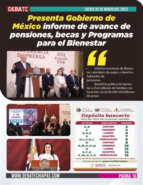 Presenta Gobierno De México Informe De Avance De Pensiones Becas Y