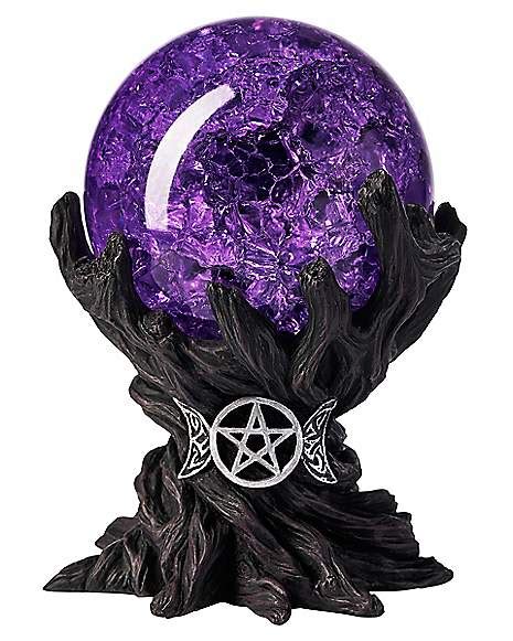 Glass Pentagram Crystal Ball - Spirithalloween.com