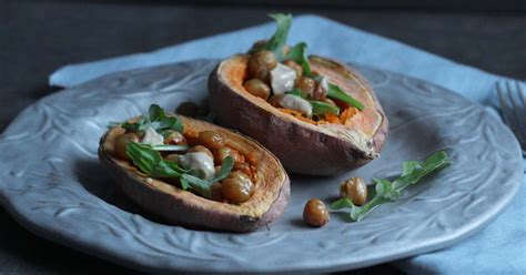 Cumin Chickpea Stuffed Sweet Potatoes A Nutrient Packed Entree