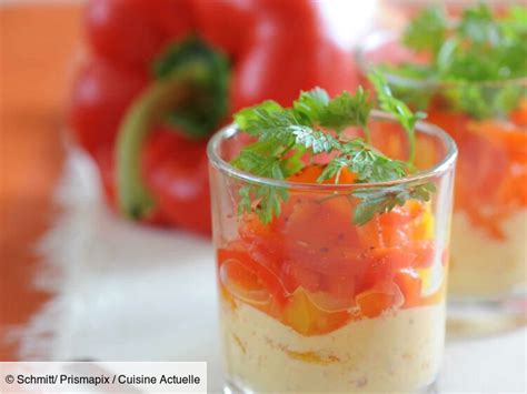 Verrine De Poivrons Facile D Couvrez Les Recettes De Cuisine Actuelle