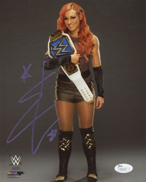 Becky Lynch Signed WWE 8x10 Photo JSA COA Pristine Auction