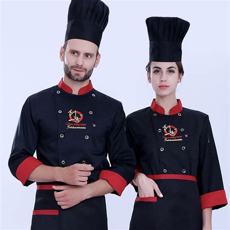 Chef Overalls Long Sleeved Breathable Hotel Restaurant Kitchen Uniforms Chef Jacket Cook Uniform