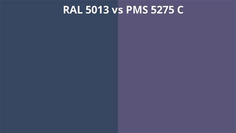 Ral 5013 Vs Pms 5275 C Ral Colour Chart Uk