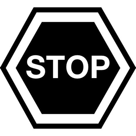 Stop Traffic Sign Signal Signs Signals Set Signals Hexagonal