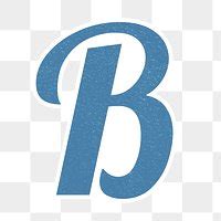 Png Retro Letter B Bold Premium Png Sticker Rawpixel