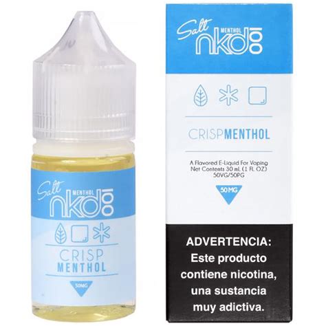 Ess Ncia Para Vaper Naked Salt Menthol Crisp Ml No Paraguai