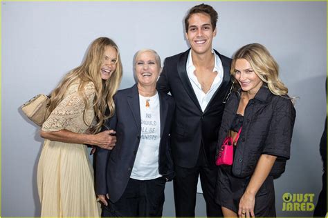 Elle Macpherson Brings Son Flynn Busson 24 To Dior Fashion Show In Paris Photos Photo