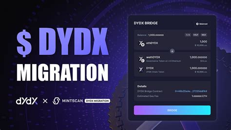 Dydx Bridge And Staking Interface With Metamask Dydx Chain Dydx