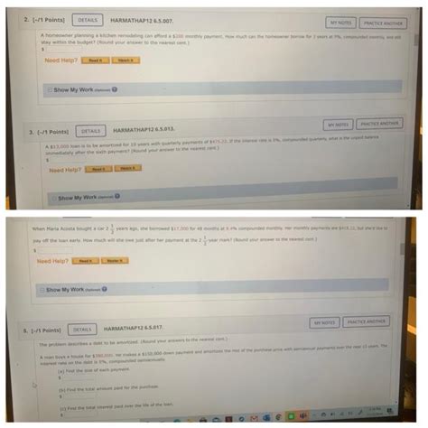 Solved 2 1 1 Points DETAILS HARMATHAP 12 6 5 007 MY NOTES Chegg