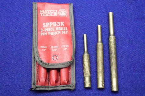 Matco Tools Sppb K Piece Brass Pin Punch Set Ebay