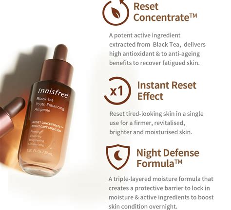 Skincare Black Tea Youth Enhancing Ampoule Innisfree