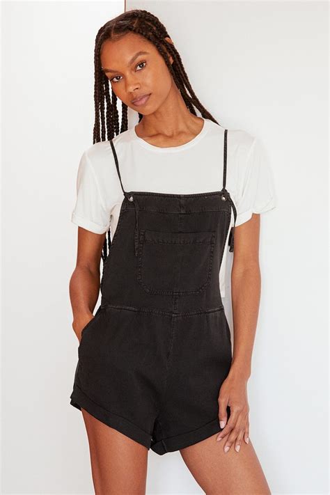 Billabong Wild Pursuit Washed Black Overalls Short Overalls Lulus