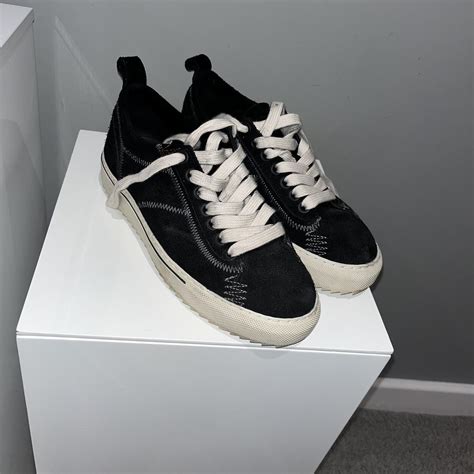 represent alpha  trainers  black  worn depop