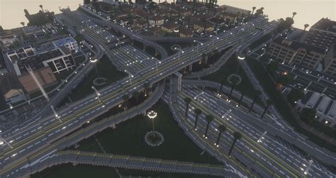 Highway Stack Interchange - Greenfield Minecraft Map