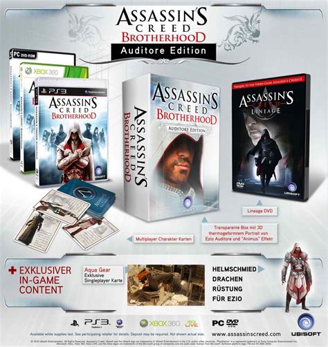 Assassins Creed Brotherhood Limited Editions Assassinscreedde Offizielle De Fanseite Mit