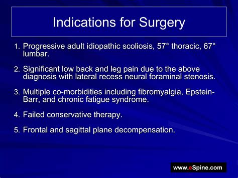 Case Review 9 Adult Idiopathic Scoliosis With A Double Curvature Ppt