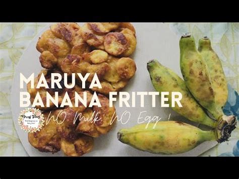 HOW TO COOK MARUYA BANANA FRITTERS RECIPE Pang Negosyo Recipe